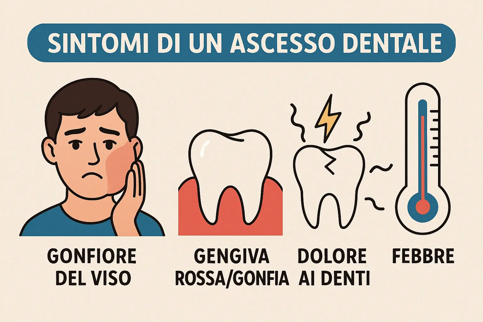sintomi ascesso dentale